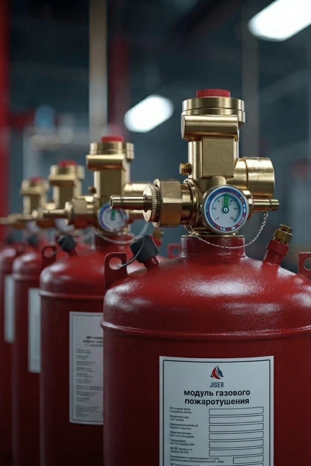 Вертикальный модуль газового пожаротушения JIGER
